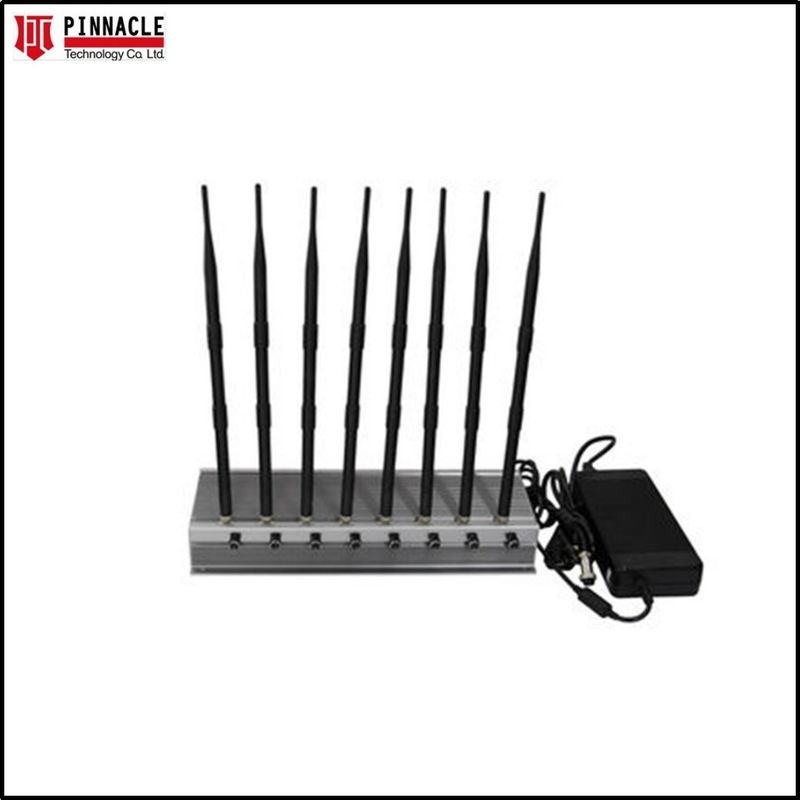 8 هوائيات قوية مكافحة التشويش GPS WiFi VHF UHF الهاتف الخلوي و Wifi Blocker 80W