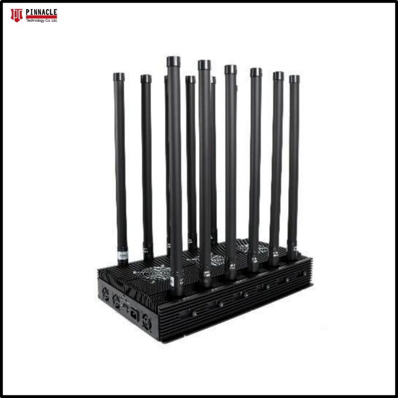 12-الأنطينات الطاقة العالية 300W الخروج الهاتف المحمول 2G / 3G / 4G / 5G WIFI جهاز التشويش على سطح المكتب