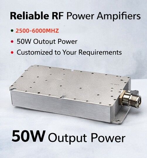 وحدة مكبر الطاقة العالية 8 ‰ 10 GHz 50W مكبر الطاقة الراديوية عالية الكفاءة لتطبيقات النطاق X