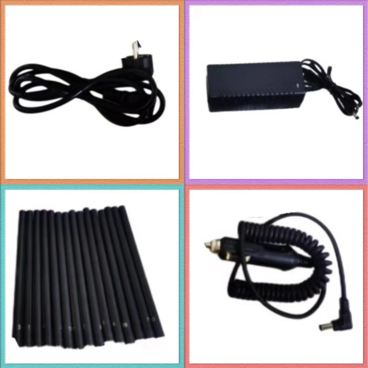 16-Antennas Handheld GPS GSM Bluetooth Signal Blocker 2g 3G 4G 5g WiFi 2.4G/5.8g Mobile Cell Phone Signal Jammer