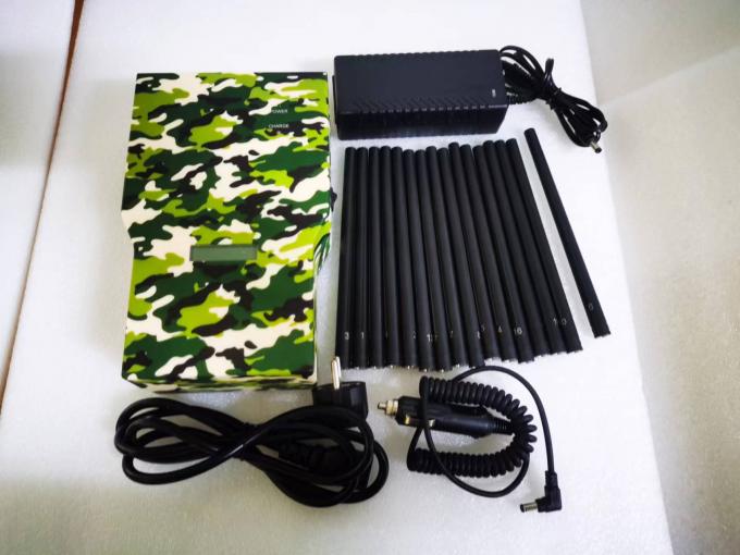 21-Antennas Handheld Powerful RF Lojack 315/433/868/2.4G/5.8/GPS/Mobile Phone Signal Blocker